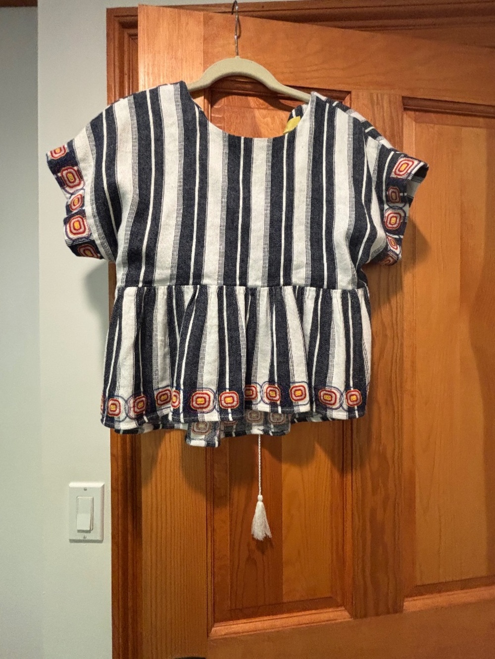 Anthropologie Maeve linen blend top